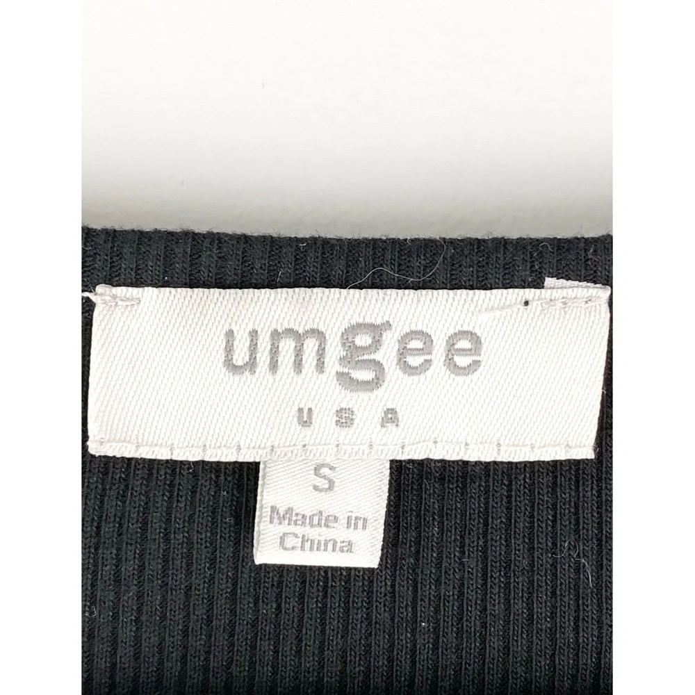 Umgee‎ Womens Lace Trim Tank Top S Black Crochet Festival Bohemian Casual